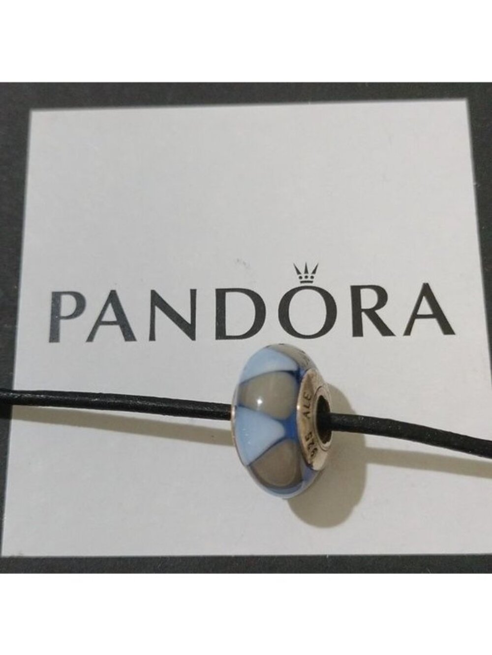 Pandora Murano Glass Bead "Captivating Blue" Sterling Silver 790637